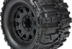 Pro-Line Wheels 3.8", Trencher HP Belted Tires, Raid H17 Black Wheels (2)