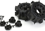 Pro-Line Wheels 2.8", Sand Paw LP Tires, Raid H12 Black Wheels (2)