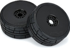 Pro-Line Menace HP BELTED Speed Run 1:8 Tires Mounted on Mach 10 Black 17mm Wheels (2)