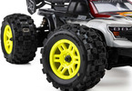 Pro-Line kolo 1:16 s pneu Badlands MX, disk Split Six žlutý, 12mm (2): Arrma Mini Kraton
