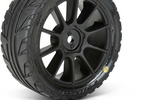 Pro-Line Wheel 1/14 Vector Tire MTD 12mm Black Mach 10 Wheel (4): Typhon Grom