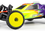 Pro-Line 1/24 Wedge Front and Prism Rear Carpet Tires Mounted 7mm, Yellow (4): Losi Micro-B