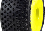 Pro-Line kolo 1:28 kobercové Prism, disk žlutý, Hex 7mm (4): Losi Micro-T