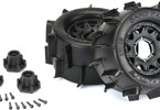 Pro-Line Wheels 2.8", Sand Paw Tires, Raid H12 Black Wheels (2)