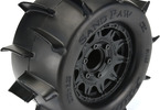 Pro-Line Wheels 2.8", Sand Paw Tires, Raid H12 Black Wheels (2)