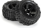 Pro-Line Wheels 2.2", Trencher M2 Tires, Desperado H12 Black Wheels (2)