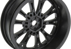 Pro-Line Wheels 2.2" Pomona Drag Spec Front H12mm Drag Black (2)