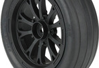 Pro-Line Wheels 2.2" Pomona Drag Spec Front H12mm Drag Black (2)