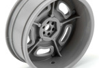 Pro-Line Wheels 2.2" Slot Mag Drag Spec Front H12mm Drag (2) Gray