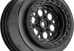 Pro-Line Wheels 2.2/3.0" Showtime+ Wide Rear H12 Drag Black (2)