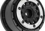 Pro-Line Wheels 2.2/3.0" Raid Bead-Loc H12/H14 SC Silver/Black (2)