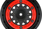 Pro-Line Wheels 2.2/3.0" Raid Bead-Loc H12/H14 SC Red/Black (2)