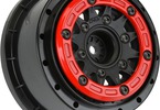 Pro-Line Wheels 2.2/3.0" Raid Bead-Loc H12/H14 SC Red/Black (2)