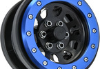 Pro-Line Steelies Stamped Steel 2.9" Dual Offset SCX6 Wheels Blue/Black