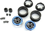 Pro-Line Steelies Stamped Steel 2.9" Dual Offset SCX6 Wheels Blue/Black