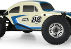 Pro-Line karosérie Class 1 VW brouk modrá, kola Chrome Diablo 12mm s pneu Flat Iron: Arrma Typhon Grom