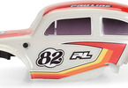 Pro-Line karosérie Class 1 VW brouk červená, kola Chrome Diablo 12mm s pneu Flat Iron: Arrma Typhon Grom