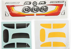Pro-Line karosérie Class 1 VW brouk červená, kola Chrome Diablo 12mm s pneu Flat Iron: Arrma Typhon Grom
