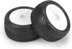Pro-Line Wheels 2.2", Positron MC Buggy Rear Tires, Velocity H12 White Wheels (2)