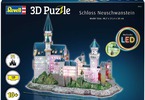 Revell 3D Puzzle - Neuschwanstein s LED osvětlením (38cm)