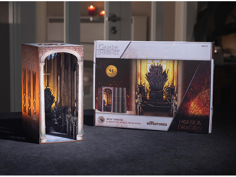 Serre-livres Trône De Fer Game Of Thrones - Modèle 3D Détaillé 91 Pièces, Décoration étagère