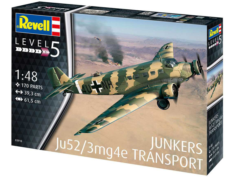 Revell Junkers Ju52/3m Transport (1:48) (RVL03918) | Astra