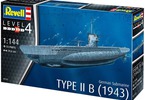 Revell německá ponorka Type IIB (1943) (1:144)