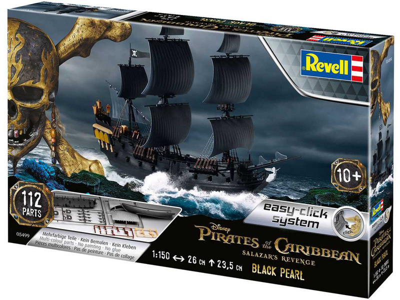 1:150 Revell 5499 Black Pearl Pirate Ship 'Pirates Of The Caribbean' 