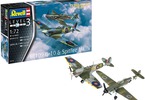 Revell Messerschmitt Bf109G-10, Spitfire Mk.V (1:72) (set)
