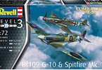 Revell Messerschmitt Bf109G-10, Spitfire Mk.V (1:72) (set)