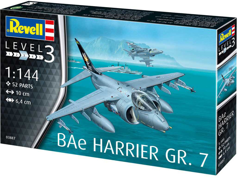 Revell Model Set 1/144 British BAe Harrier GR.7 63887 – Burbank's House of  Hobbies