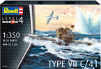Revell German Submarine Type VII C/41 (1:350) (starter set)
