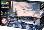Revell USS Enterprise CV-6 (1:1200) (Starter Kit)