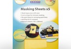 Modelcraft maskovací papírová fólie 195x280mm (5ks)