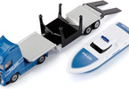 SIKU Super - tahač Volvo s člunem 1:87