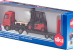 SIKU Super - Tahač MAN s návěsem a vysokozdvižným vozíkem Linde 1:87