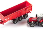 SIKU Farmer - Massey Ferguson traktor s přívěsem 1:87