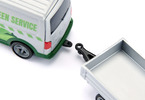 SIKU Super - Volkswagen T6 se zahradním traktorem 1:50