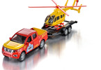 SIKU Super - Nissan Navara s vrtulníkem 1:50