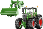 SIKU Farmer - traktor Fendt 728 Vario s odnímatelným předním nakladačem 1:32