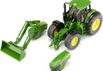 SIKU Farmer - traktor John Deere 6M 220 s odnímatelným předním nakladačem 1:32