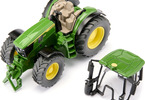 SIKU Farmer - traktor John Deere 6M 220 s odnímatelným předním nakladačem 1:32