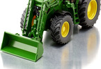 SIKU Farmer - traktor John Deere 6M 220 s odnímatelným předním nakladačem 1:32