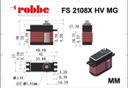 Robbe servo FS 2108X HV 21 kg.cm 0.080s/60° MG 25T