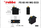 Robbe servo Eco FS 65 HV 5.0kg.cm 0.12s/60° MG 25T-Mini