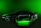 Traxxas LED light set, green, complete (underbody) (fits 4-Tec 2.0 or Drift)