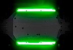 Traxxas LED light set, green, complete (underbody) (fits 4-Tec 2.0 or Drift)