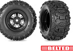 Traxxas kolo, disk Funco Replica černý, pneu Sledgehammer (2) (Belted)