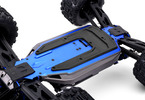 Traxxas Skidplate, chassis, blue (fits Sledge)