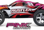 RC model auta Traxxas Rustler 1:10: Boční pohled - Pink Edition